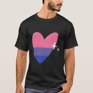 Biual He Lgbtq Bi Pride Flag Love Illustration T-Shirt