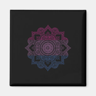 Biual Lgbt Mandala Bi Pride Biuality Lgbt Support  Magnet