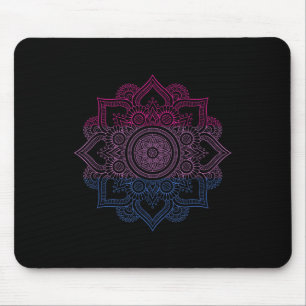 Biual Lgbt Mandala Bi Pride Biuality Lgbt Support Mouse Mat