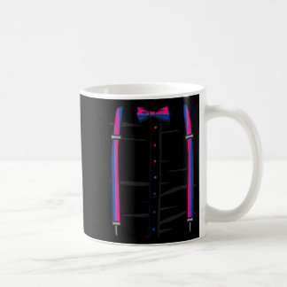 Biual Pride Flag Bow Tie And Braces Lgbtq Bi  Coffee Mug