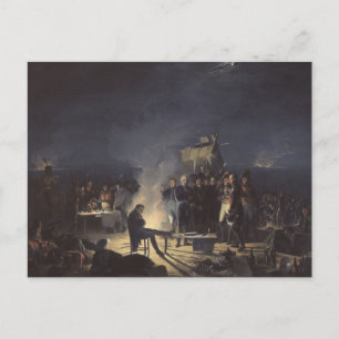 Bivouac of Napoleon Before Wagram Postcard