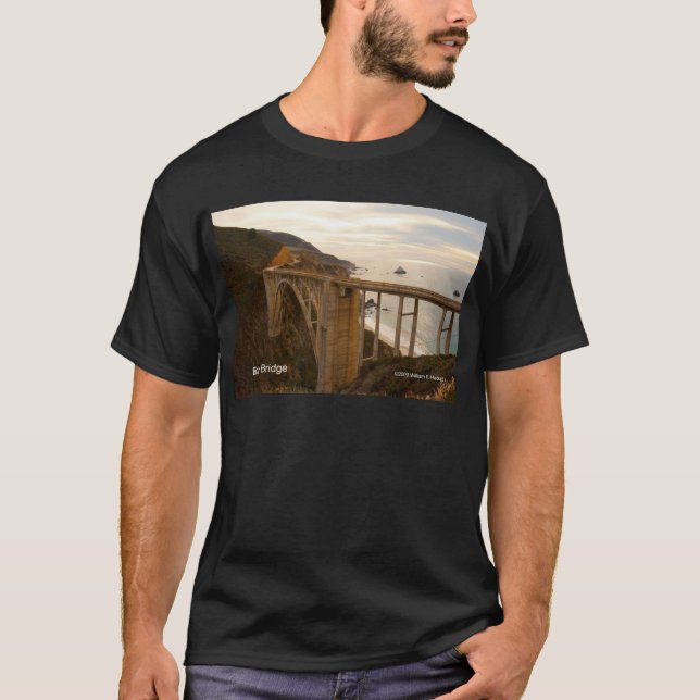 Bixby Bridge Big Sur California Products T-Shirt (Front)