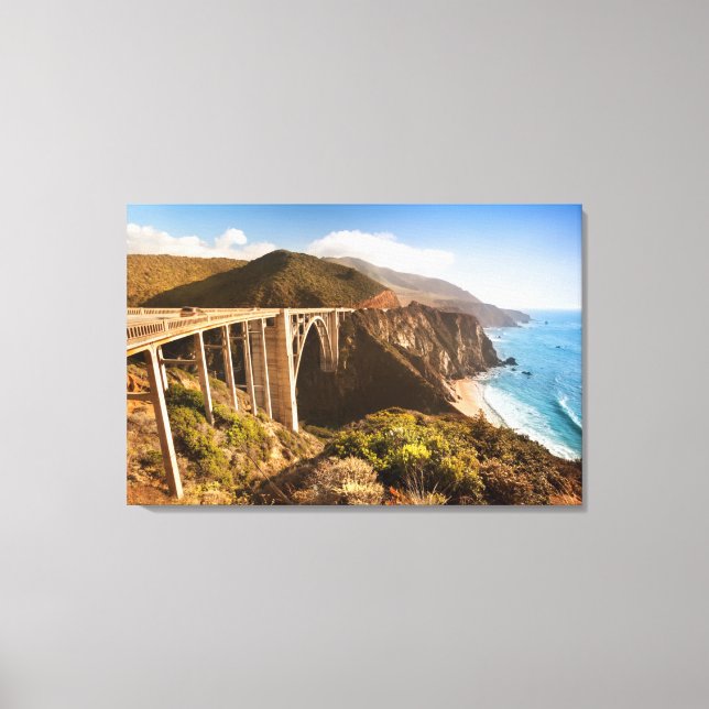 Bixby Bridge, Big Sur, California, USA Canvas Print (Front)