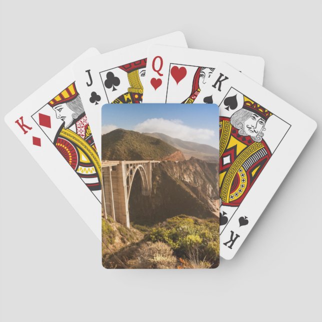 Bixby Bridge, Big Sur, California, USA Playing Cards (Back)