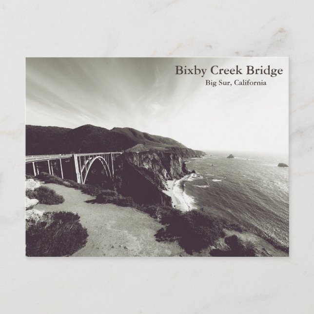Bixby Bridge, Big Sur, California USA Postcard (Front)