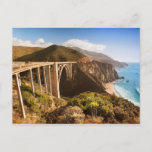 Bixby Bridge, Big Sur, California, USA Postcard<br><div class="desc">Bixby Bridge on highway 1 near the rocky Big Sur</div>