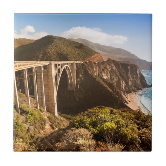 Bixby Bridge, Big Sur, California, USA Tile (Front)