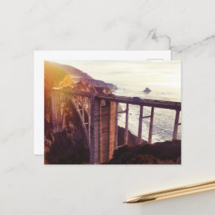 Bixby bridge canvas print postcard
