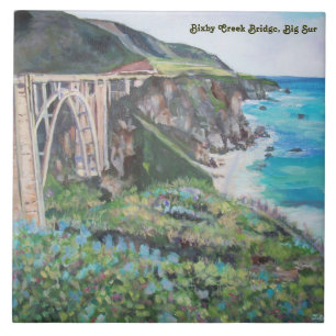 Bixby Bridge - Large (6" X 6") Ceramic Photo Tile