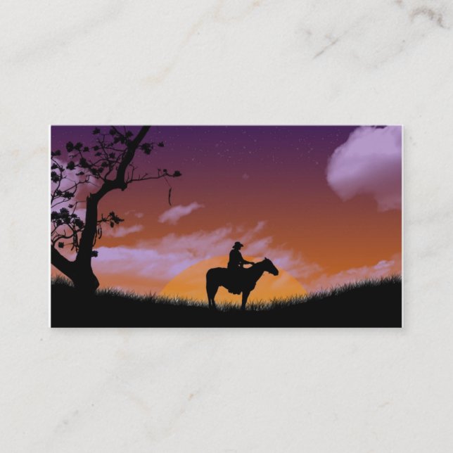 Biz Card - Western Sunset (Front)