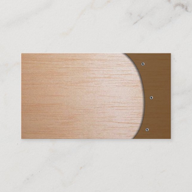 Biz Card - Wooden (Front)