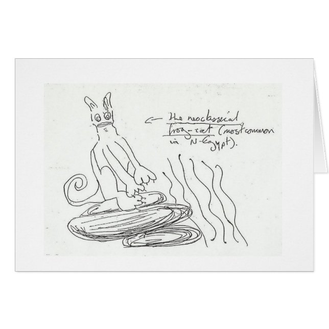 Bizarre Card, it's Frog Cat (Front Horizontal)