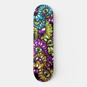 Bizarre Eyeball Funny Wild Crazy Insane Graphics Skateboard