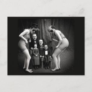 Bizarre People in the Woods Postcard
