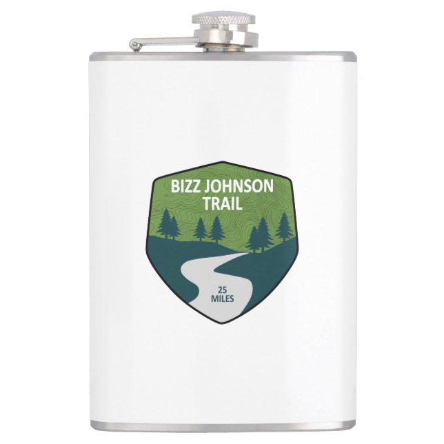 Bizz Johnson Trail Hip Flask (Front)