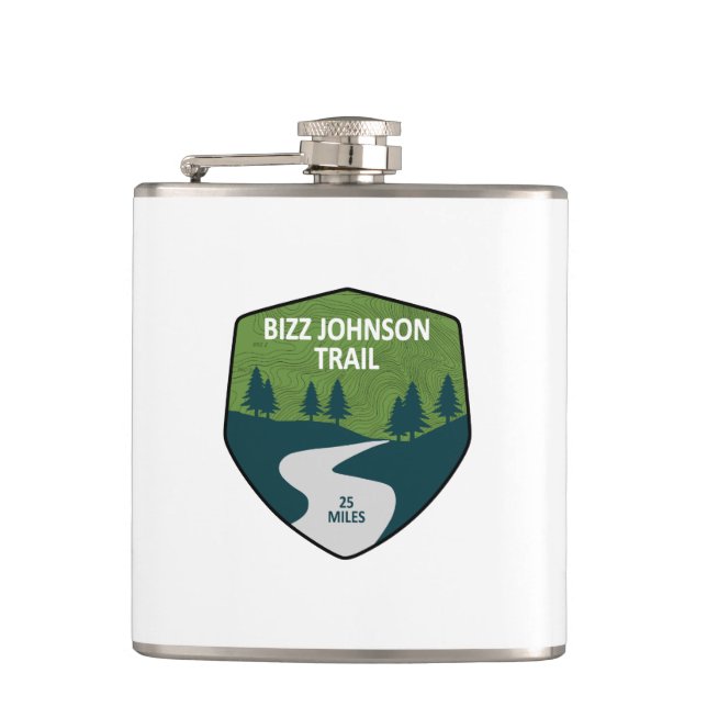 Bizz Johnson Trail Hip Flask (Front)