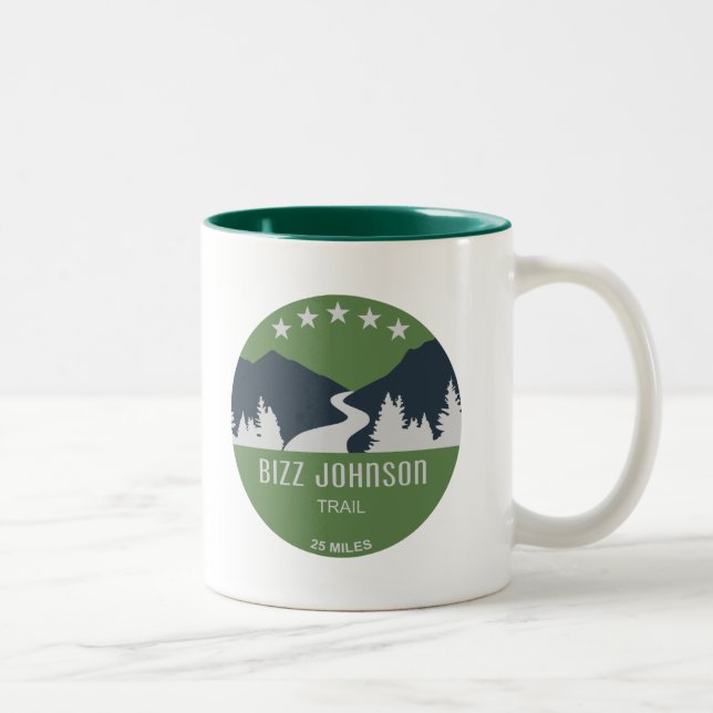 Bizz Johnson Trail Two-Tone Coffee Mug (Right)