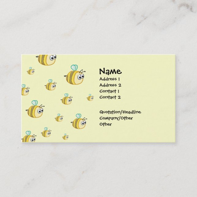 Bizzy Bees 2 Business Card (Front)