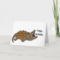 BJ- Funny Snapping Turtle Birthday Card