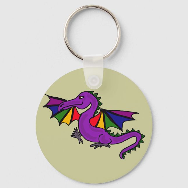 BJ- Rainbow Dragon Keychain (Front)
