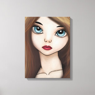 BJD Anime Girl Doll Manga Japanese Portrait Print