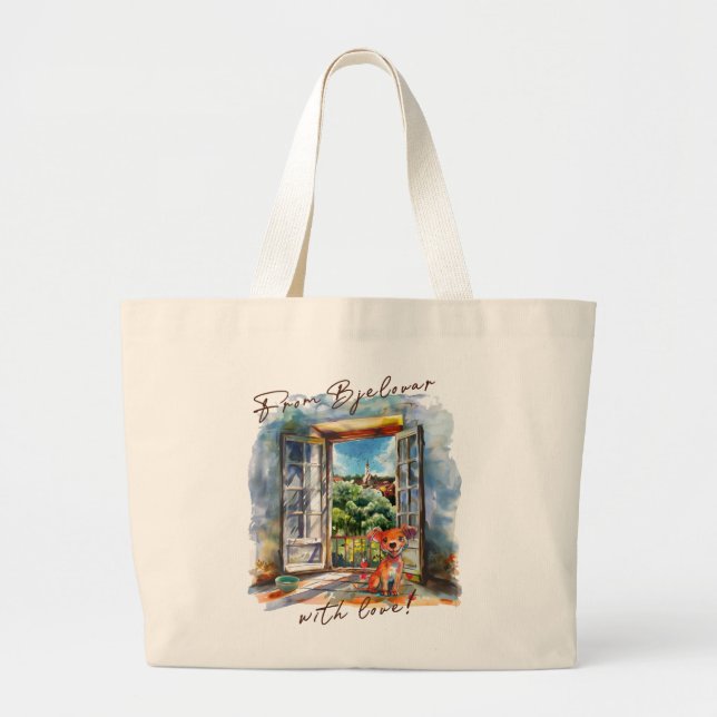 Bjelovar Large Tote Bag (Front)