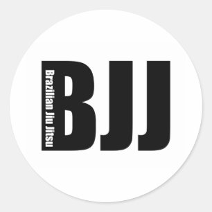 BJJ - Brazilian Jiu Jitsu Classic Round Sticker