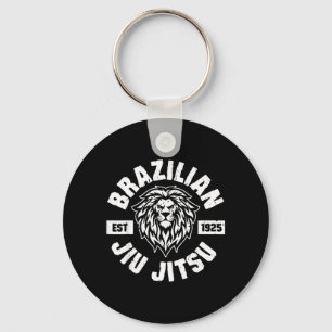 BJJ Brazilian Jiu Jitsu Established 1925 MMA Jew Key Ring