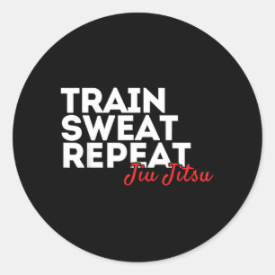 BJJ Brazilian Jiu-Jitsu grappling submission Jiu Classic Round Sticker