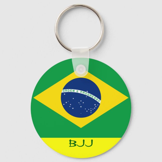 BJJ, Brazilian Jiu Jitsu Key Ring (Front)