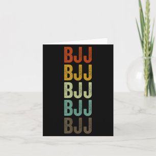 BJJ Brazilian Jiu Jitsu Retro Card