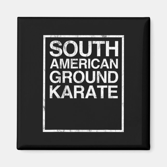 Bjj Brazilian Jiu Jitsu South American Ground Kara Magnet (Front)