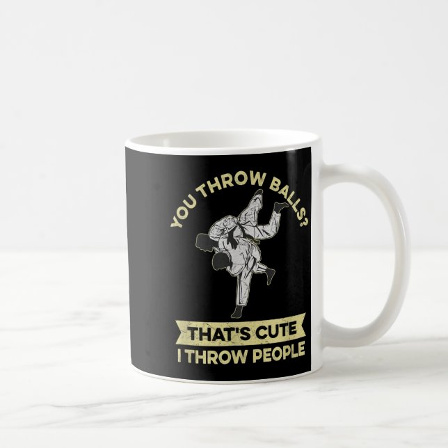 BJJ Design for a Jiu Jitsu Fighter Coffee Mug (Right)