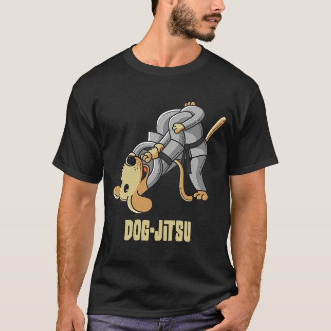 BJJ Dog  Brazilian Jiu Jitsu T-Shirt (Front)