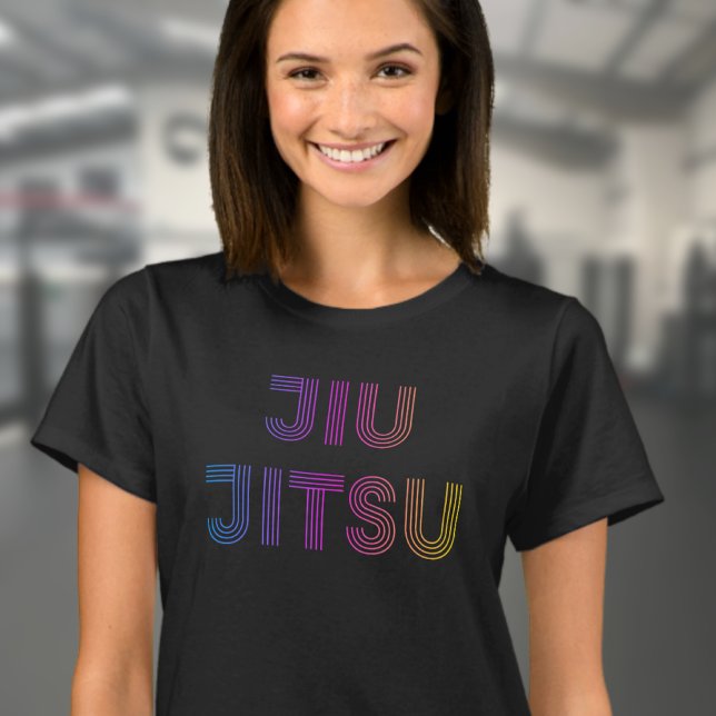 BJJ Funky Brazilian Jiu Jitsu Black T-Shirt (Women's Jiu Jitsu T-shirt)