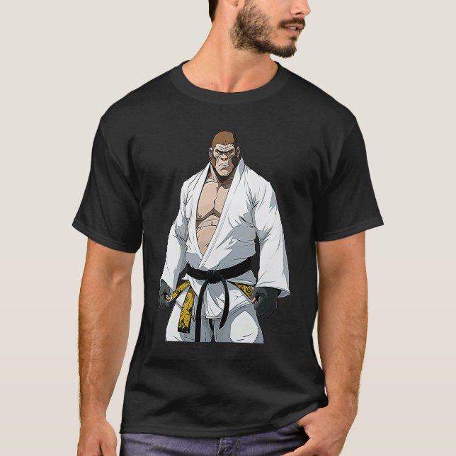 BJJ Gorilla  Brazilian Jiu Jitsu and Grappling T-Shirt (Front)