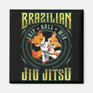 BJJ Grip Roll Win - Grappling Jiu Jitsu Fighting Magnet