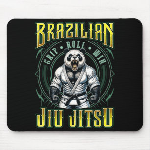 BJJ Grip Roll Win - Strong Grappling Jiu Jitsu Mouse Mat