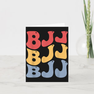 BJJ Groovy Brazilian Jiu Jitsu Card