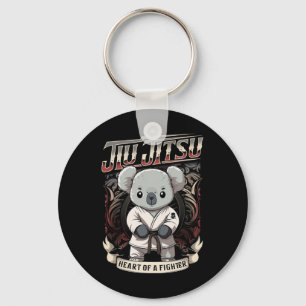 Bjj Heart Of A Fighter - Jiu Jitsu Byby Koala Key Ring