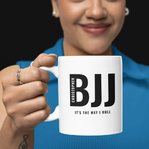BJJ It's The Way I Roll Add Your Name Jiu Jitsu Coffee Mug