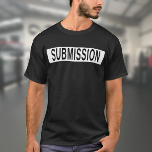 BJJ Jiu Jitsu Submission Black And White T-Shirt