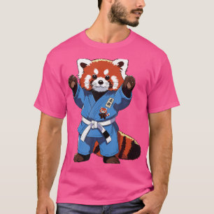 Bjj Jiu Jitsu - The Cute Red Panda Is Ready For Ba T-Shirt