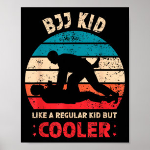 BJJ Kid Martial Art Jiu Jitsu Poster