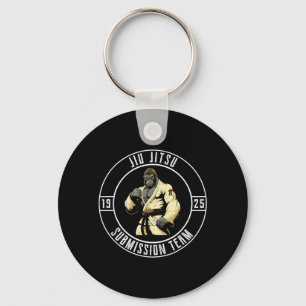 BJJ MMA Gorilla - Funny Brazilian Jiu Jitsu Key Ring