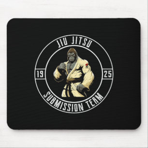 BJJ MMA Gorilla - Funny Brazilian Jiu Jitsu Mouse Mat