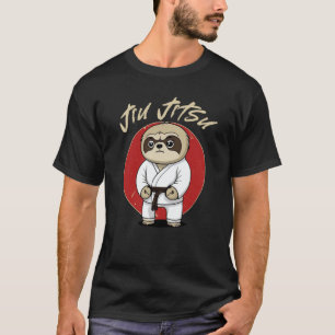 BJJ MMA Sloth  Brazilian Jiu Jitsu Grappling T-Shirt