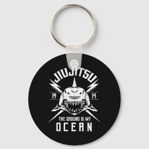 BJJ Shark - Brazilian Jiu Jitsu and Grappling Key Ring