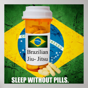 BJJ Sleep Without Pills Large Poster