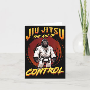 BJJ The Art Of Control - Cute Grappling Jiu Jitsu Card